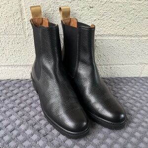 LK BENNETT CADEA BLACK CASUAL TREAD SOLE WOMEN BOOTIE SIZE 39